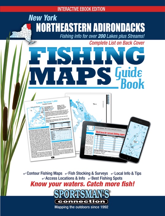Northeastern Adirondacks New York Fishing Maps Guide Book