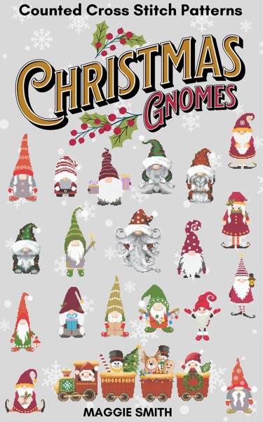 Christmas Gnomes  Counted Cross Stitch Pattern Book