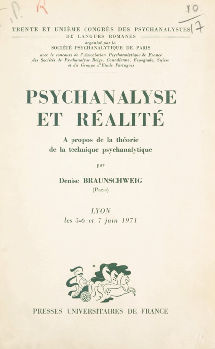 Psychanalyse et réalité : à propos de la théorie de la technique psychanalytique