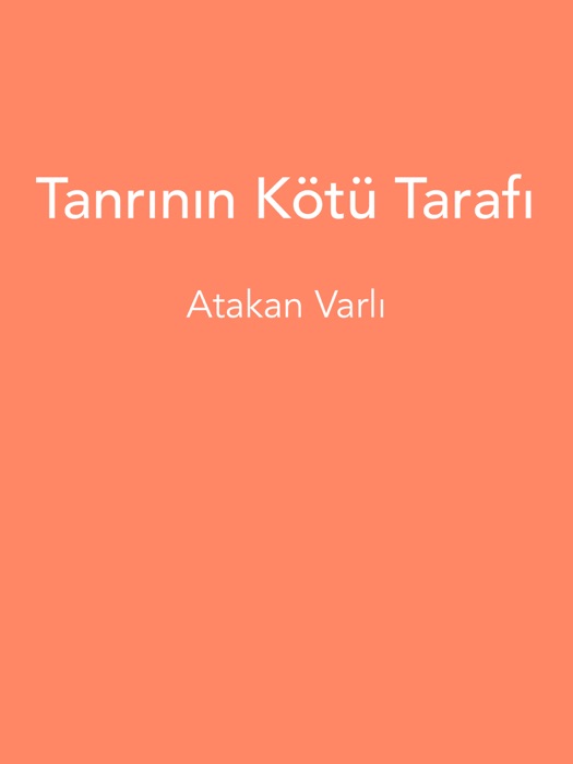 Tanrının Kötü Tarafı