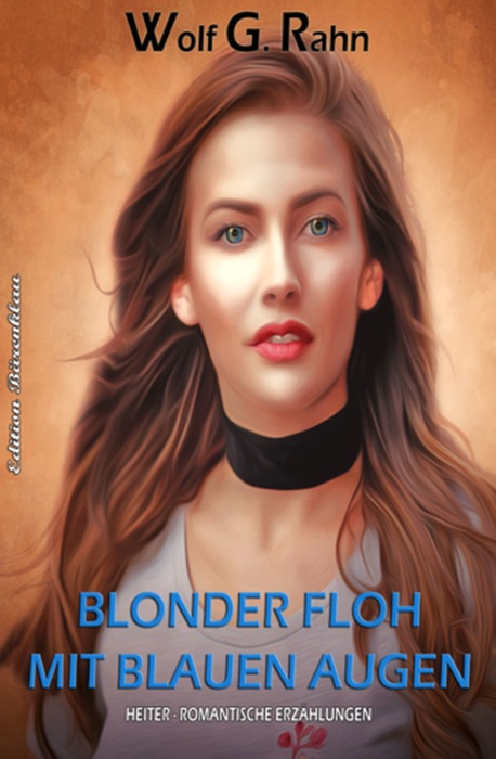 Blonder Floh mit blauen Augen