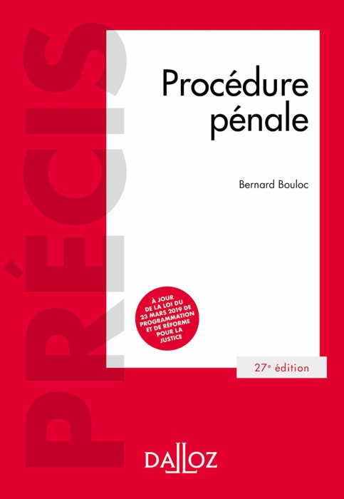 Procédure pénale - 27e éd.