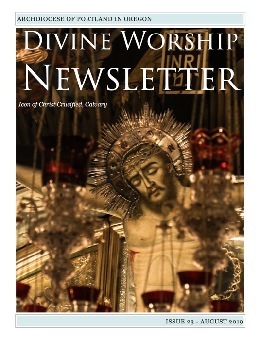 Divine Worship Newsletter - August 2019