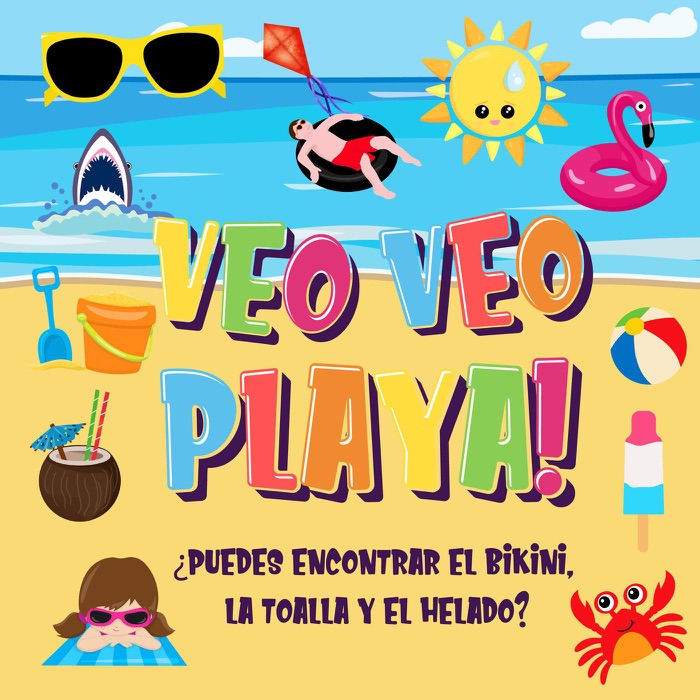 Veo Veo - Playa! ¿Puedes Encontrar el Bikini, la Toalla y el Helado?