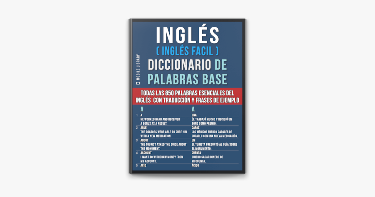 Inglés Inglés Facil Diccionario De Palabras Base On Apple Books