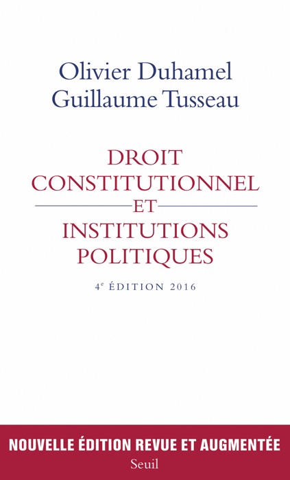 Droit constitutionnel et institutions politiques