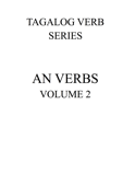 Tagalog Verb Series Vol.2 AN Verbs - Shubana Baarsch