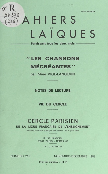 Les chansons mécréantes