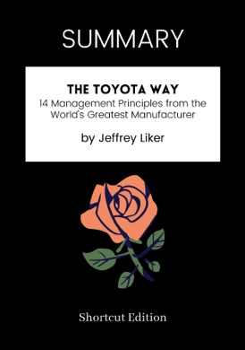 Capa do livro The Toyota Way: 14 Management Principles from the World's Greatest Manufacturer de Jeffrey Liker