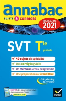 Annales du bac Annabac 2021 SVT Tle générale (spécialité) - Collectif