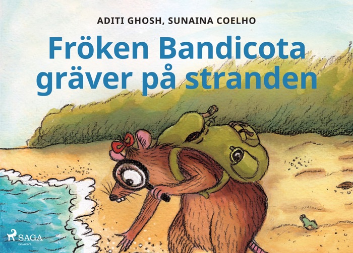 Fröken Bandicota gräver på stranden