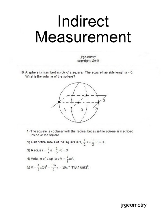 Indirect Measurement