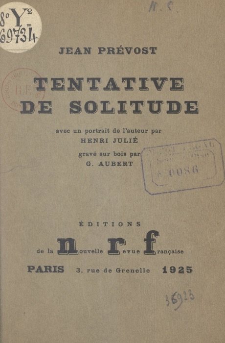 Tentative de solitude