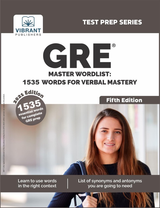 GRE Master Wordlist 1535 Words for Verbal Mastery (Fifth Edition)