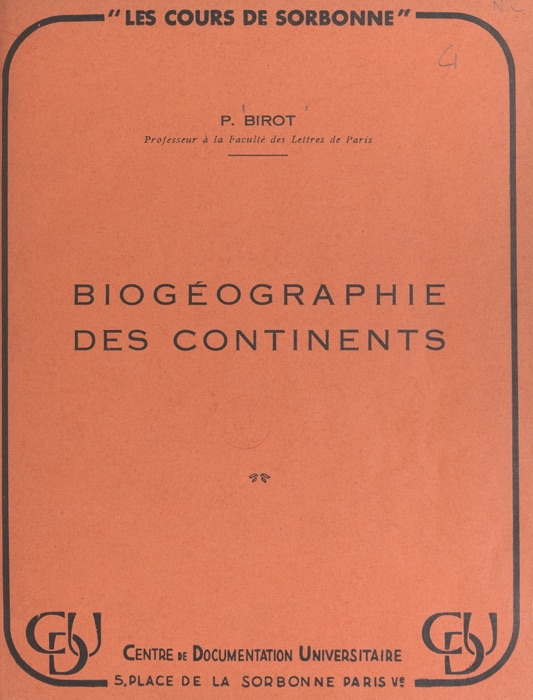 Biogéographie des continents