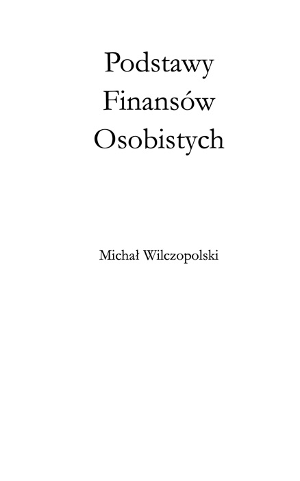 Podstawy Finansów Osobistych