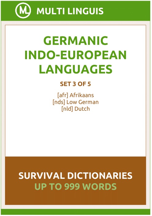 Germanic Languages Survival Dictionaries (Set 3 of 5)