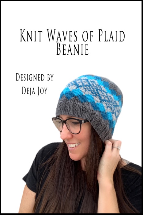 Knit Waves of Plaid Beanie