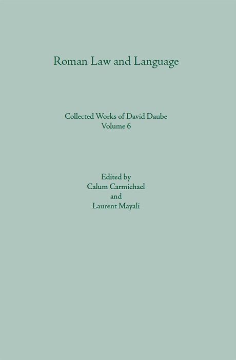 Roman Law and Language