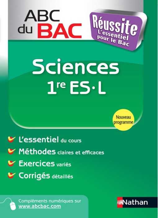 ABC Réussite Bac Sciences 1re ES-L