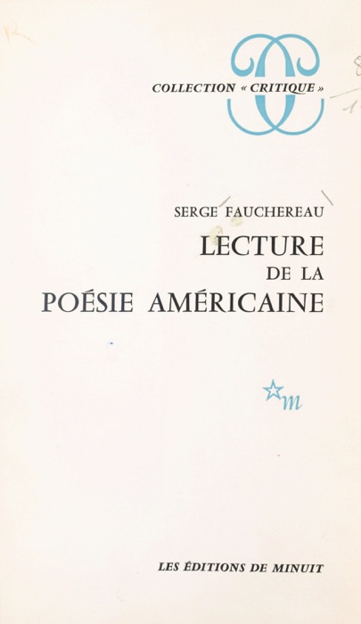 Lecture de la poésie américaine