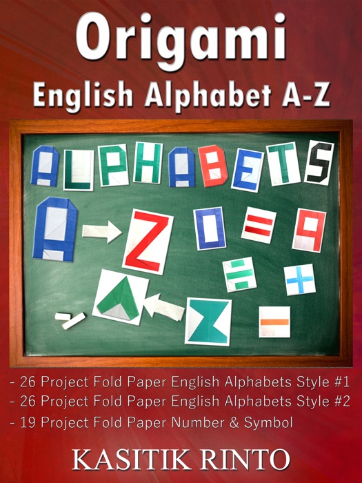 Origami English Alphabets A-Z: Paper Folding English Alphabets Capital Letters A-Z, Number & Symbol