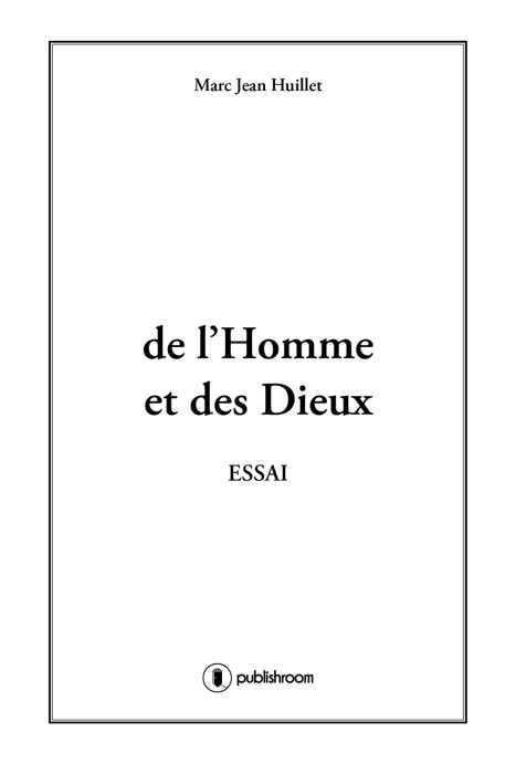 De l'homme et des dieux