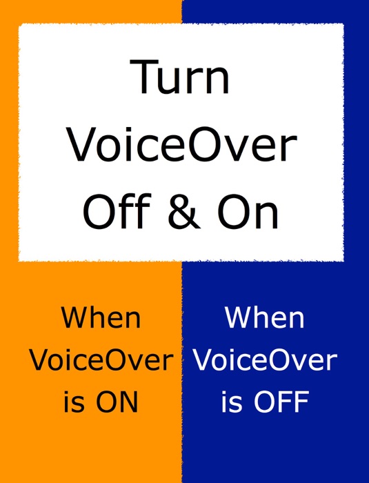 Turn VoiceOver Off & On