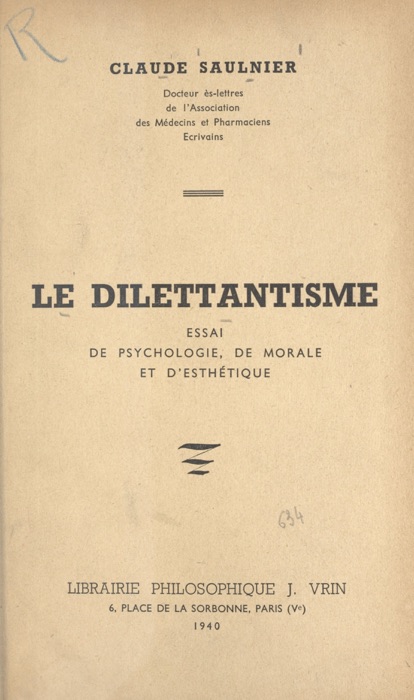 Le dilettantisme