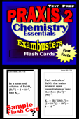 PRAXIS II Chemistry Test Prep Review--Exambusters Flash Cards - PRAXIS II Exambusters