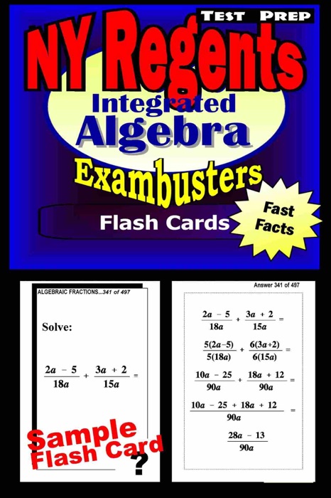 NY Regents Integrated Algebra Test Prep Review--Exambusters Flashcards