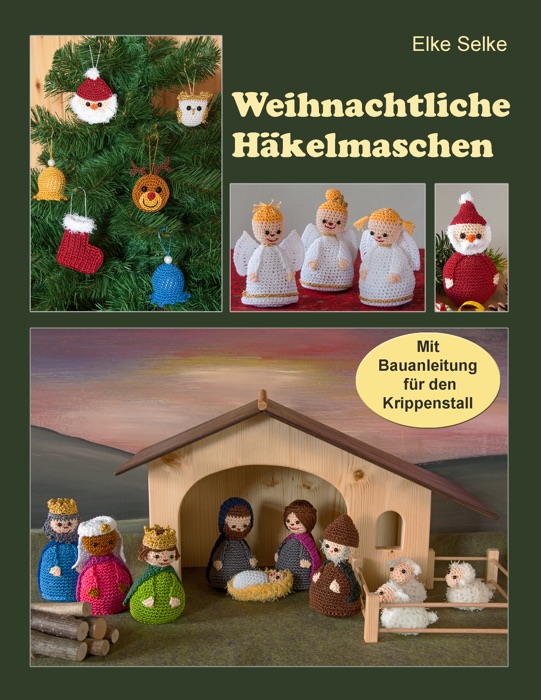 Weihnachtliche Häkelmaschen