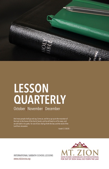 Mt. Zion Lesson Quarterly