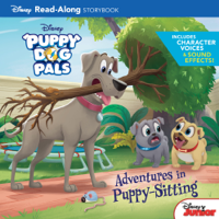 Disney Book Group - Puppy Dog Pals Read-Along Storybook: Adventures in Puppy-Sitting artwork