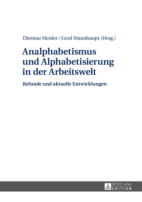 Analphabetismus und Alphabetisierung in der Arbeitswelt