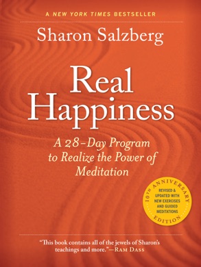 Capa do livro Real Happiness: The Power of Meditation: A 28-Day Program de Sharon Salzberg