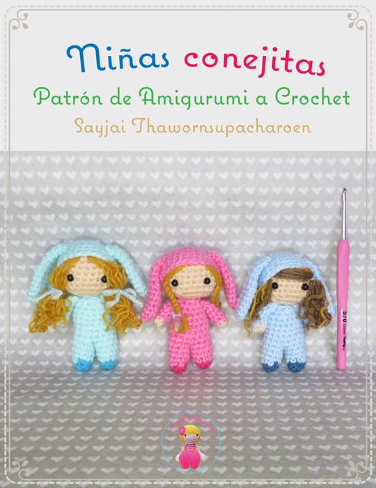 Niñas conejitas, Patrón de Amigurumi a Crochet