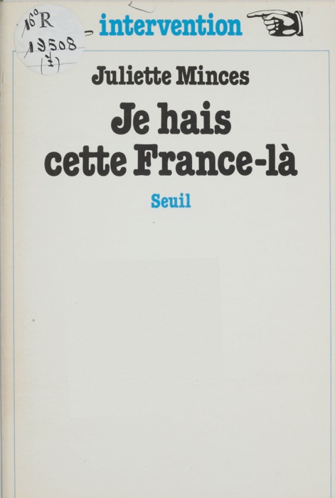 Je hais cette France-là