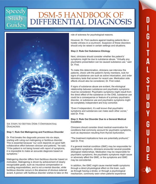 DSM-5 Handbook Of Differential Diagnosis (Speedy Study Guides)