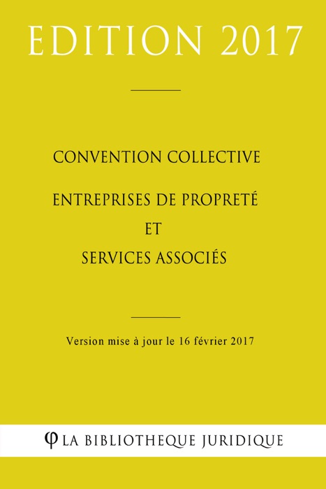 Convention collective Entreprises de propreté et services associés