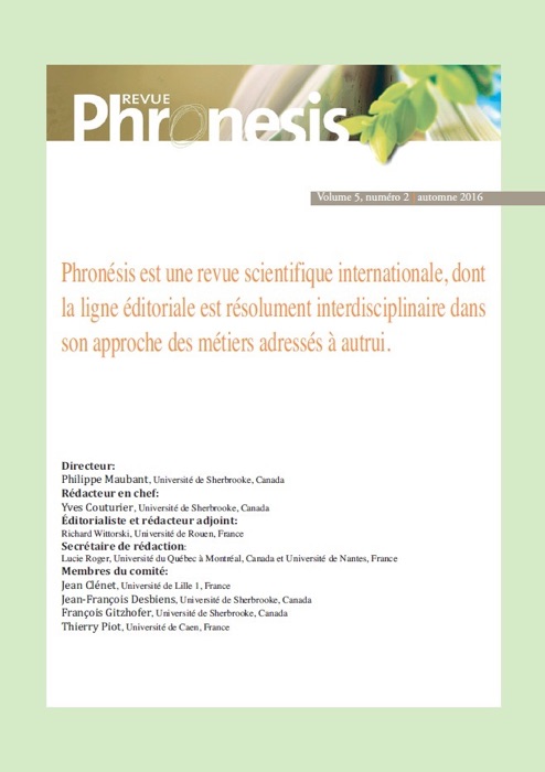 Phronesis. Vol. 5, numéro 2  2016