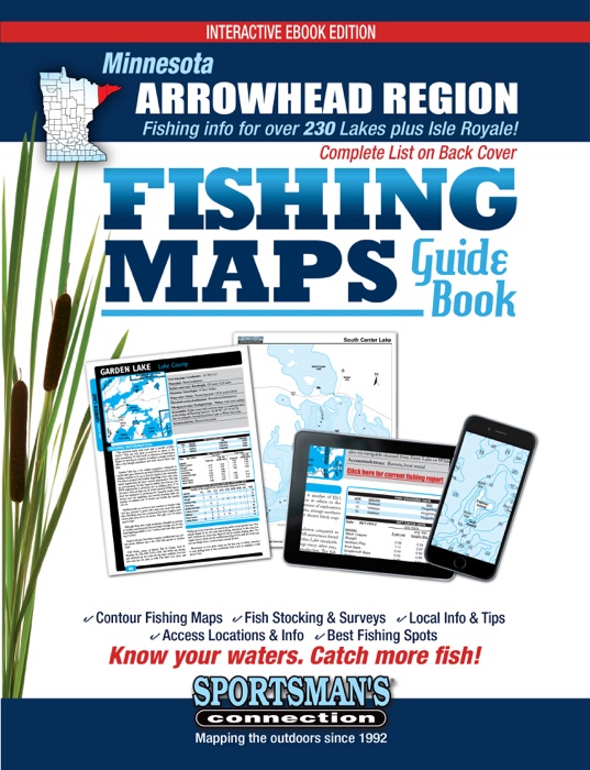 Minnesota Arrowhead Region Fishing Maps Guide Book