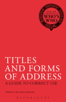 Bloomsbury Publishing - Titles and Forms of Address artwork