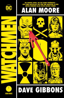 Capa do livro Watchmen de Alan Moore e Dave Gibbons