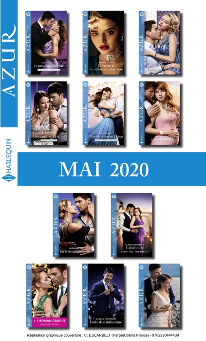 Pack mensuel Azur : 11 romans + 1 (Mai 2020)