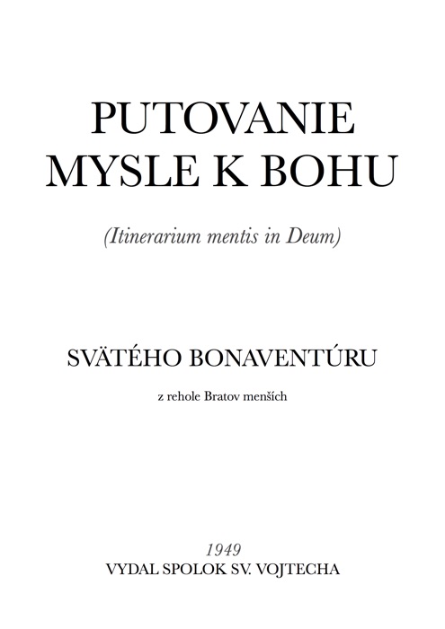 Putovanie mysle k Bohu