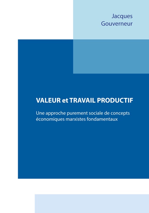 Valeur et travail productif