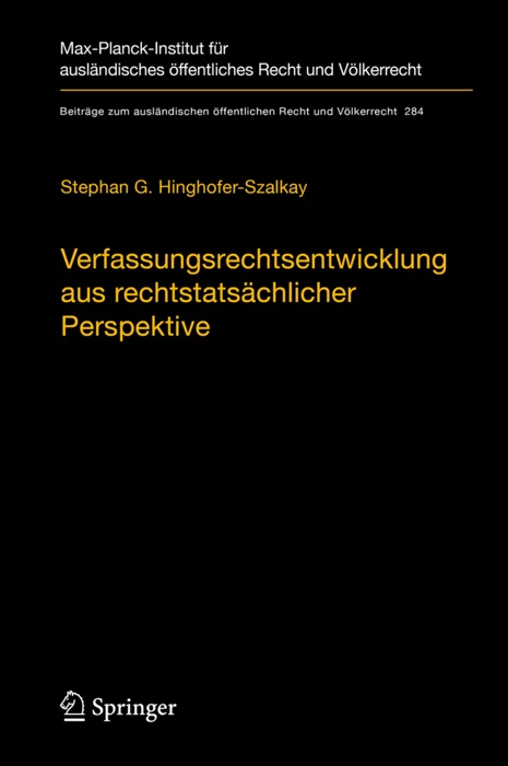 Verfassungsrechtsentwicklung aus rechtstatsächlicher Perspektive