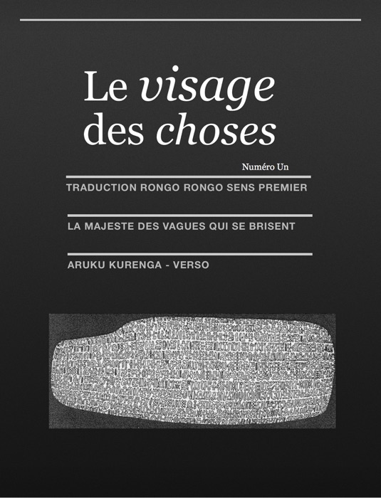 Le Visage Des Choses Numéro Un