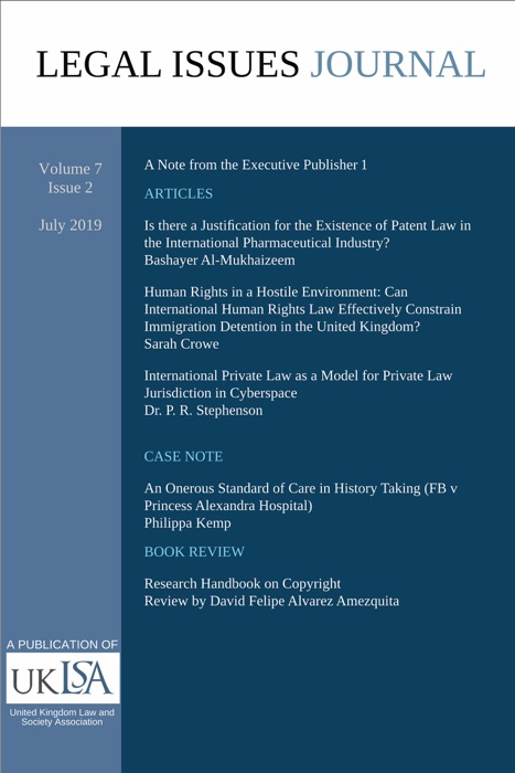 Legal Issues Journal 7(2) Jul 2019